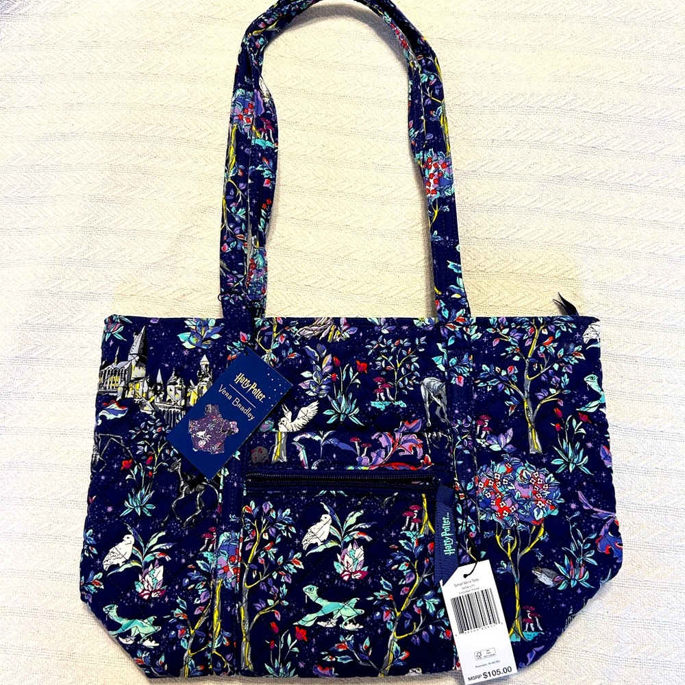 Vera Bradley Harry Potter Small Vera tote bag; Forbidden Forest pattern, NWT
